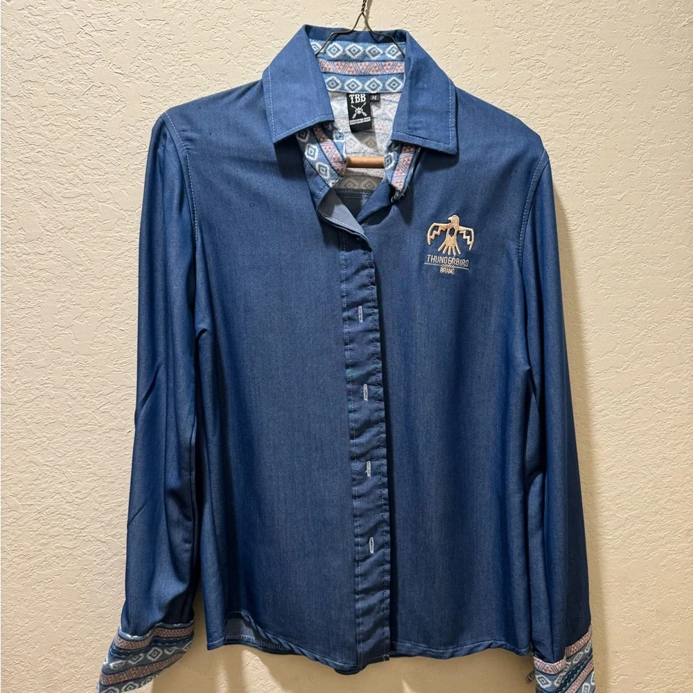 Thunderbird Brand Button Down Shirt - Picture 2 of 3